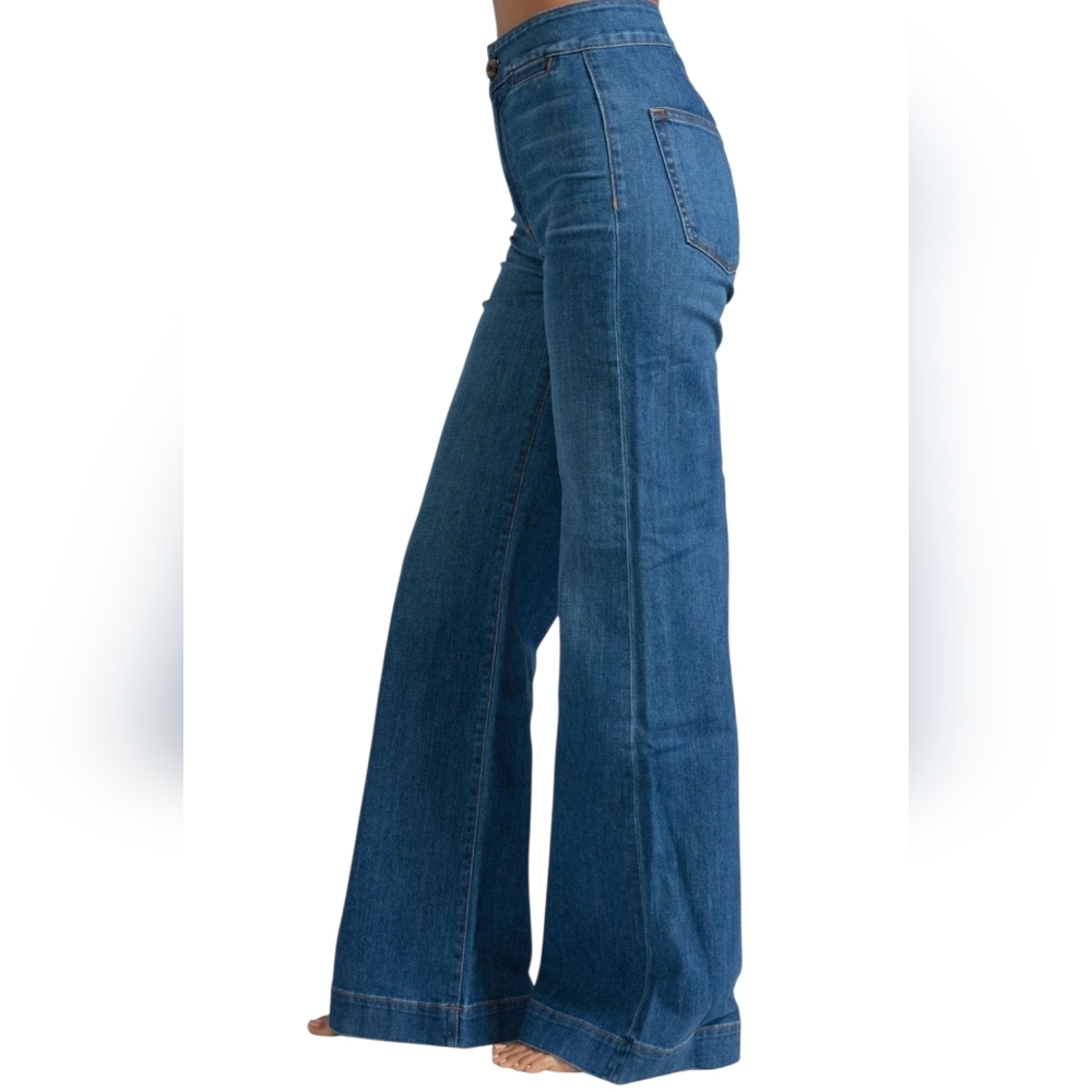 ASKK NY Women's Blue Flare & Wide Leg Jeans